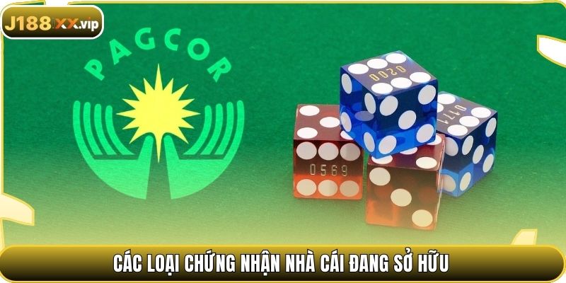 Các loại chứng nhận nhà cái đang sở hữu